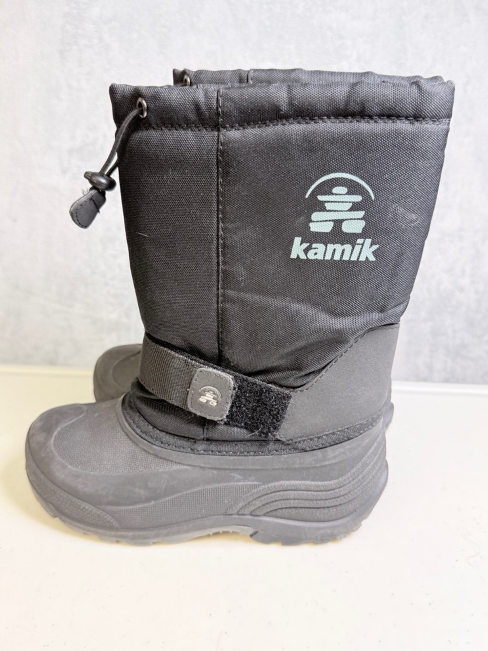 Kamik Kids Boots Size 2 Black Snow Winter - Picture 6 of 6